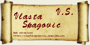 Vlasta Špagović vizit kartica